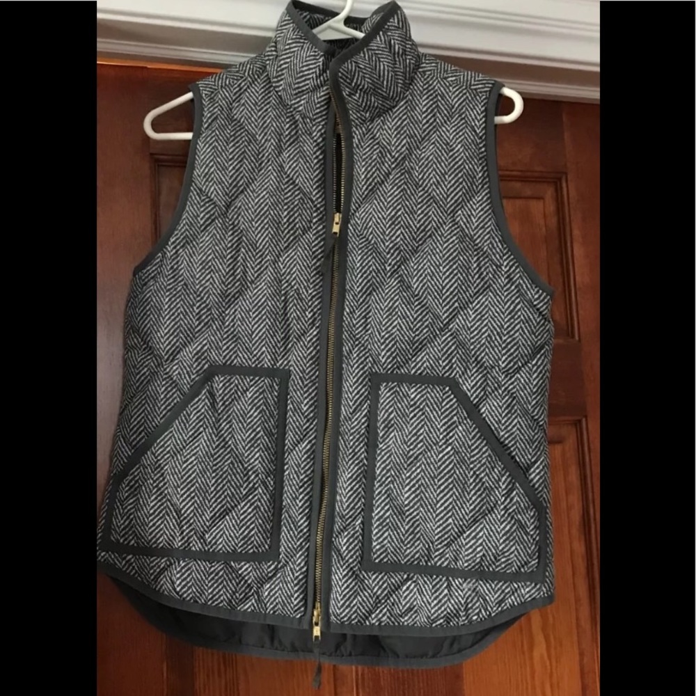 Gray j crew vest